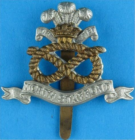 North Staffordshire Regiment The Prince Of Waless Army Cap Badge