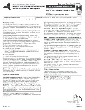 Fillable Online Tax Ny Form St 1007 Quarterly Schedule H Fax Email