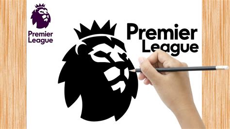 How To Draw The Premier League Logo For Beginner Step By Step Youtube
