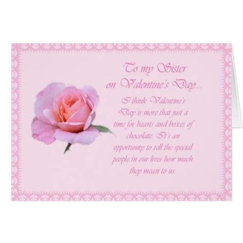 It tells you in a very small way how i truly feel for you i'm also sending a special wish happy valentine's day valentines day quotes from siblings to sister. Happy Valentine's Day Sister Holiday Card | Zazzle.com | Happy valentines day sister, Valentines ...