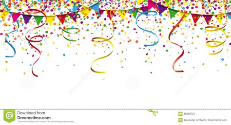 Download in under 30 seconds. Carnival Confetti Ribbons Festoon Header Stock Vector ...