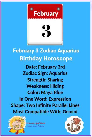 Zodiac February 3 Personality Love Career And Money