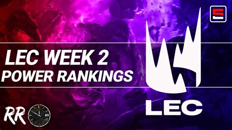 Lec Week 2 Power Rankings Excel Surprise Taking A Top 5 Spot Rift