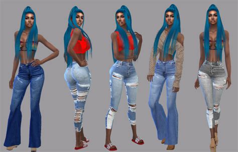 Pin By Kathryn Mcdonald On The Sims 4 Cc Summer Jeans Flare Leg