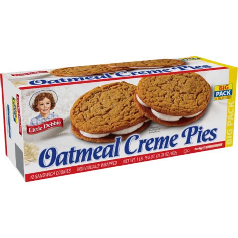 Oatmeal Creme Pies Big Packs 2 Boxes 24 Individually Wrapped Sandwich Cookies 24 Harris Teeter
