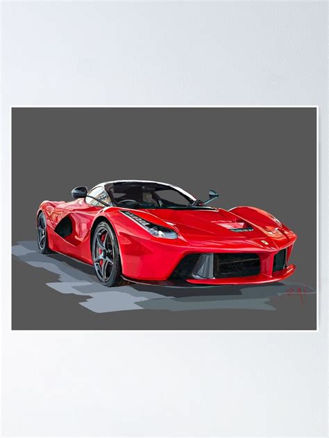 Ferrari La Ferrari Poster By Ekalina Redbubble