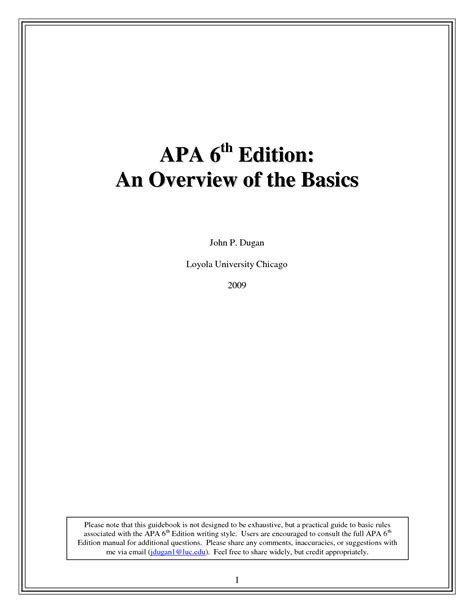 Apa style paper writing a research or term paper? Apa 6Th Edition Template | e-commercewordpress