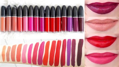 Mac Matte Red Lipstick Swatches