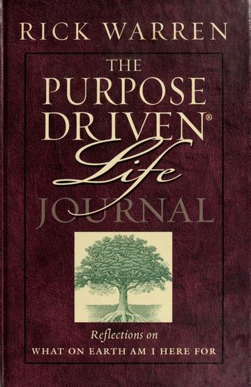 The Purpose Driven Life Prayer Journal Warren Richard 1954 Free