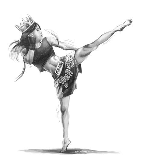 Muay Thai Drawing At Explore Collection Of Muay