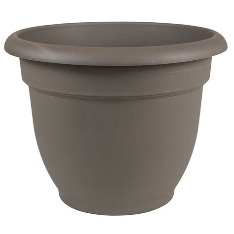 Holds 3 half size seed trays or inserts. Bloem Ariana 16 in. Peppercorn Plastic Self Watering ...