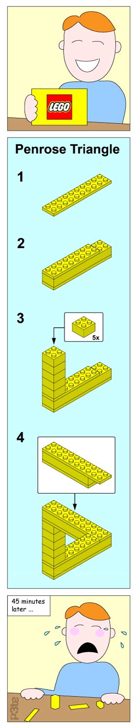 Build Your Own Penrose Triangle The Brothers Brick Lego Blog
