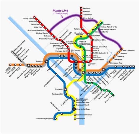 Washington Dc Metro Map Hd Png Download Kindpng