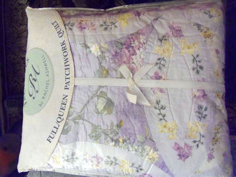 Lavender Florals Full Queen Quilt Rachel Ashwell Treasures Regent Park