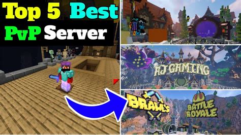 Top 5 Best Pvp Server For Minecraft Pe And Crafting And Building। Best