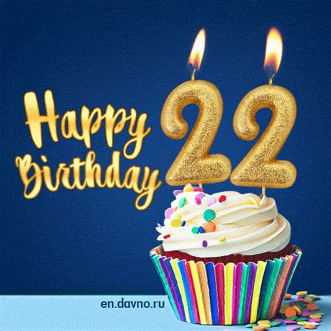 Browse through crello template designs to find one that fits the message you want to send, funny, sentimental, or nostalgic. Happy Birthday - 22 Years Old Animated Card - Download on Davno