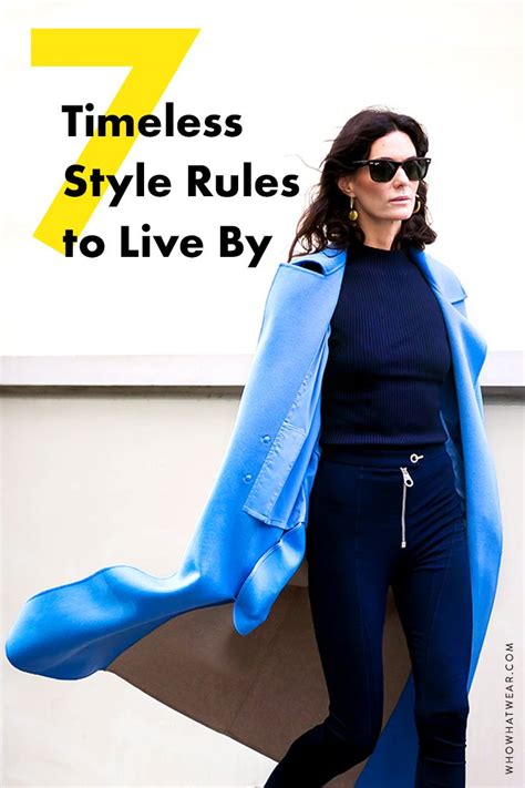 7 Style Rules All Timeless Dressers Follow Fashion Fashion Clothes