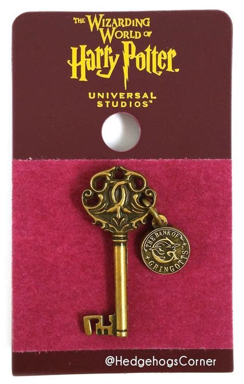 Wizarding World Of Harry Potter Trading Pin Gringotts Bank Key With