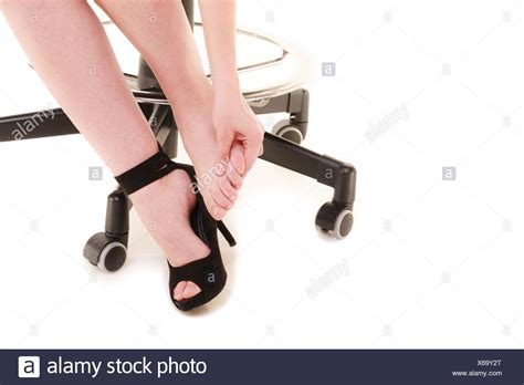 Feet Businesswoman Office Closeup High Resolution Stock Photography And