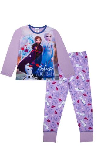 Official Girls Disney Frozen Ii Pyjama Anna Elsa Olaf Premium Pjs