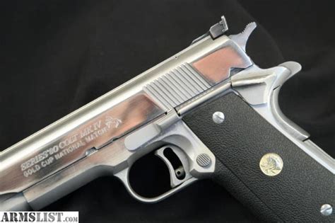 Armslist For Sale Stainless Colt Series 80 1911 Mk Iv Gold Cup