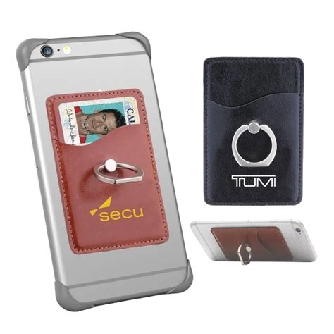 Leatherette Case Cell Phone Card Holder Garrett Specialties