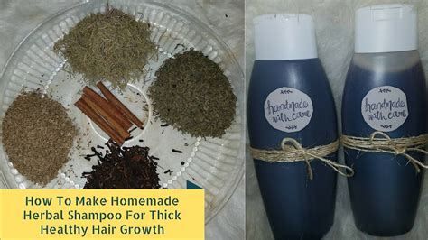 How To Make Homemade Herbal Shampoo For Thick Hair Growth Youtube