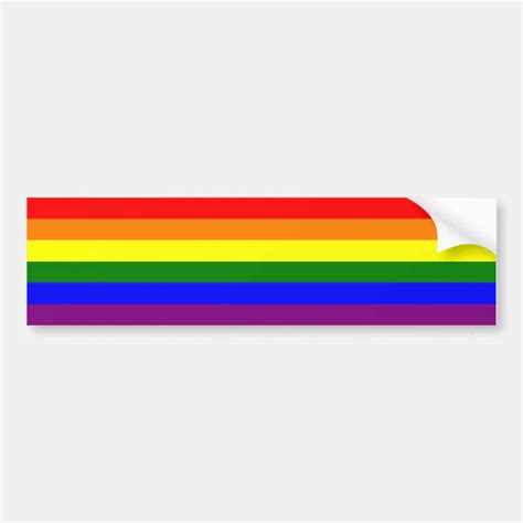 Gay Pride Rainbow Bumper Sticker Zazzle