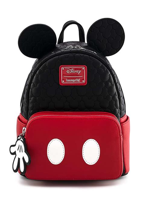 Glittering 3d mickey mouse ears with embroidered webs. Disney Loungefly Quilted Mickey Mouse Mini Backpack