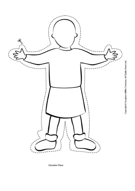 Girl Cut Out Template Printable Pdf Download