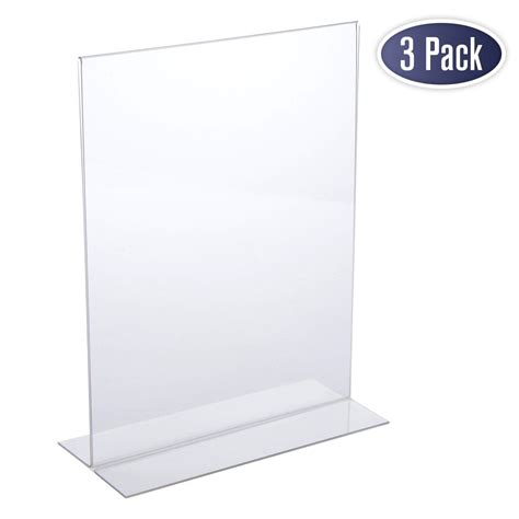 Acrylic Sign Holder 85 X 11 Acrylic T Shape Table Top Display Stand