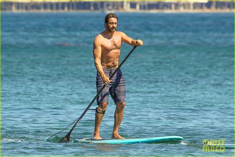 Gerard Butler Makes Out With His Mystery Girlfriend On The Water Photo 3205065 Bikini Gerard