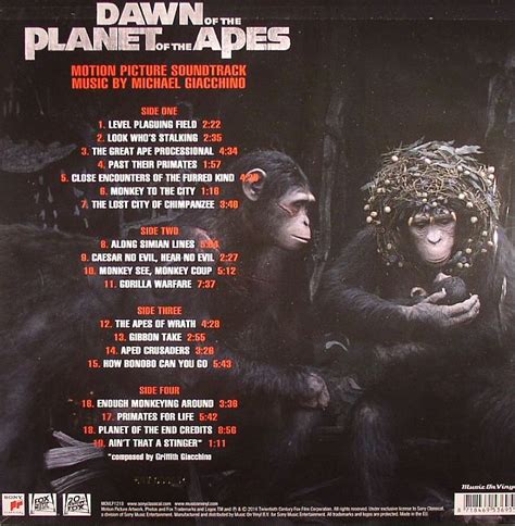 Michael Giacchino Dawn Of The Planet Of The Apes Soundtrack Vinyl At