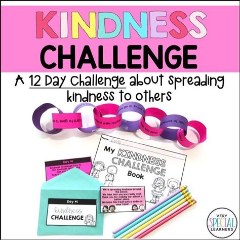 12 Day Kindness Challenge Kindness Activities Elementary Kindness