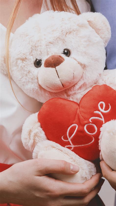 Couple Romantic Cute Love Pink Teddy Bear Wallpaper Meandastranger