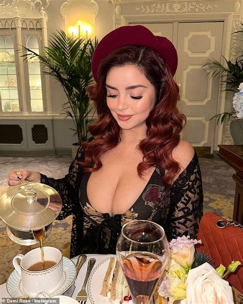 Demi Rose Puts On A Very Busty Display In Plunging Black Corset Sound Health And Lasting Wealth