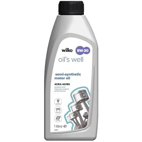 Wilko 1l 5w30 Semi Synthetic Motor Oil Wilko