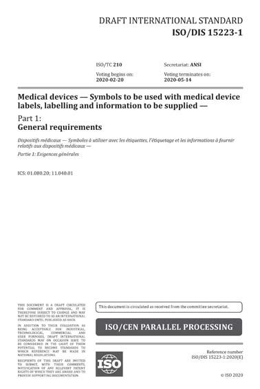 Isodis 15223 12020 Medical Devices Symbols To Be Used With