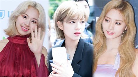 My day with twice wraps up with the youngest member, tzuyu. Netizens Debate Who Looks Best in Blonde Hair Among TWICE ...