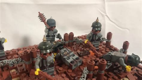 Lego Ww1 Trench Attack Battle Scene Youtube