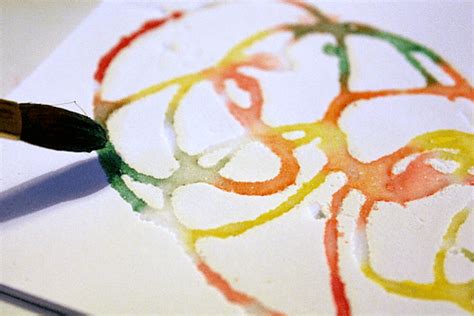Salt Glue And Watercolor Paint Process Art Activity Art Activities