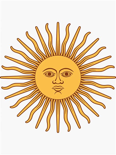Argentina Sun From Flag Sticker For Sale By Bankrobbergus Redbubble