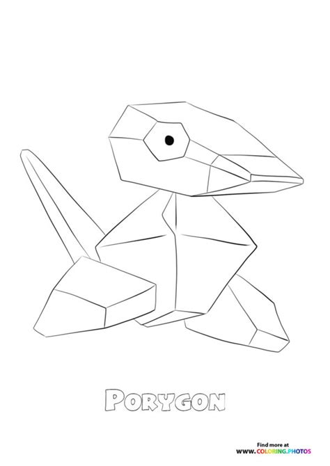 137 Porygon Coloring Pages For Kids
