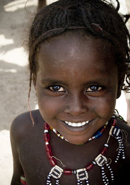Africa Young Afar Girl Smiling Ethiopia Beautiful Smile Black Is