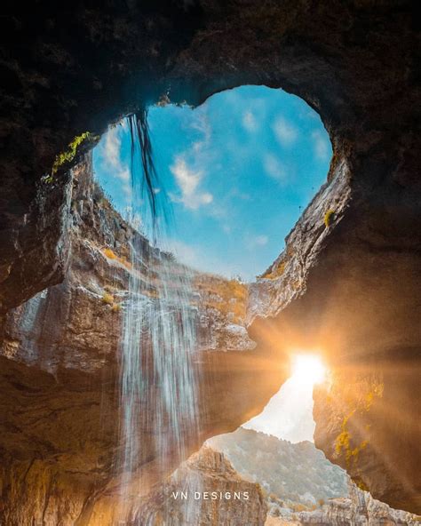 Cave In The Shape Of Heart ♥ Not Because Of Waterfall Its Because