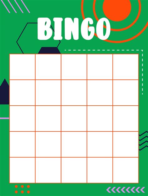 Blank Printable Bingo Card Printable World Holiday