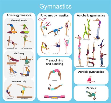 Gymnastics Acrobatic Gymnastics Artistic Gymnastics Trampolining