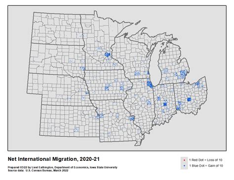 Components Of Population Change In The Midwest 2020 21 Iowa