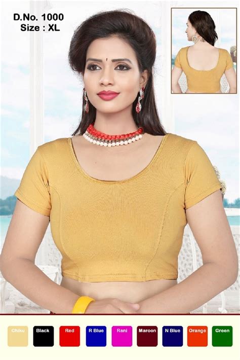 Cotton Stretchable Blouse Size Xl At Rs 100piece In Surat Id 23927211533
