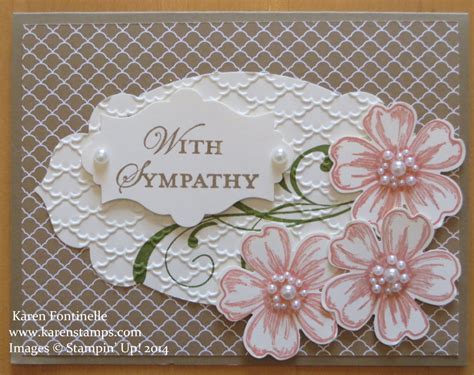 Sympathy Card Made With Flower Shop Stamp Set Stamping With Karen
